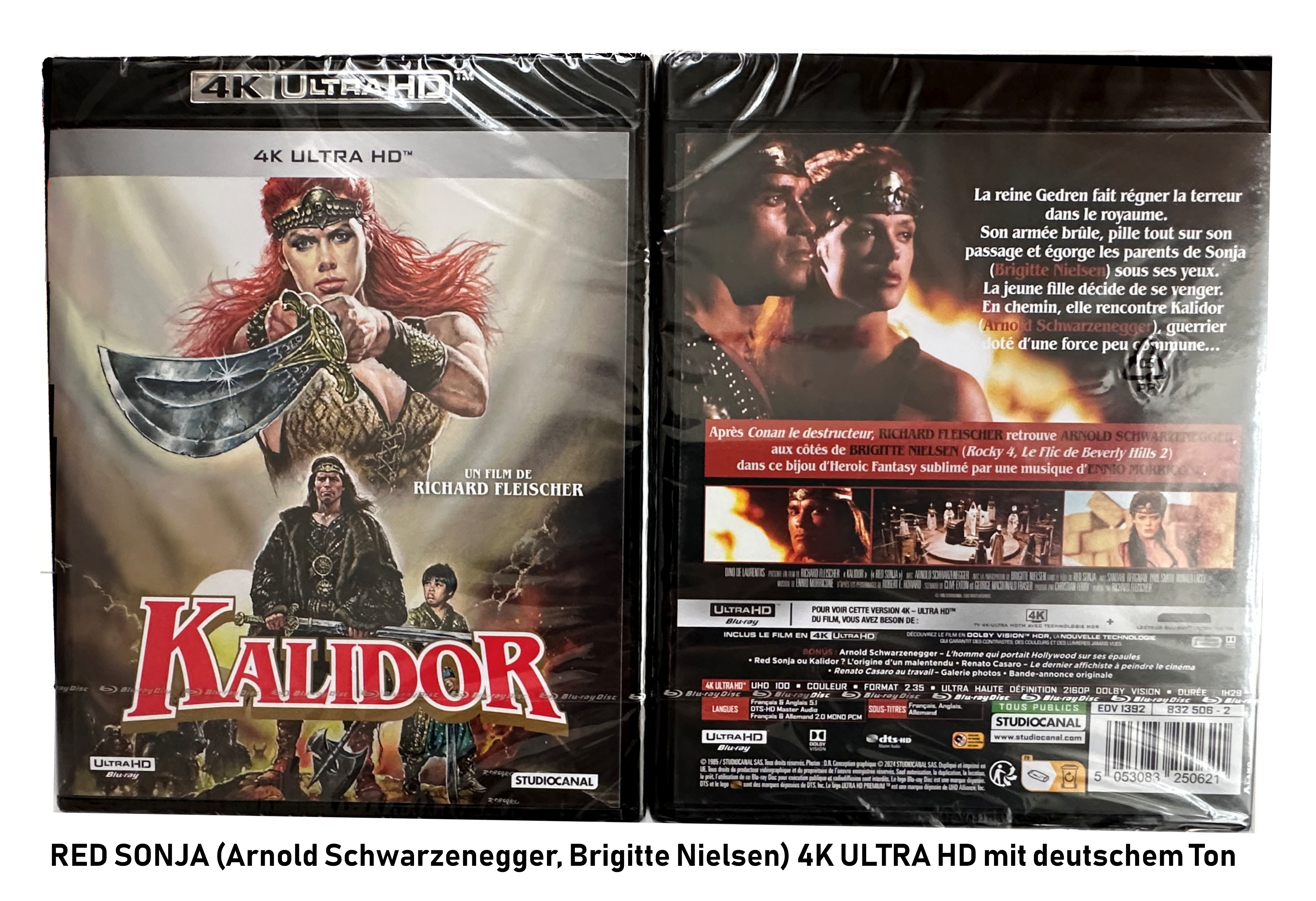 RED SONJA (4K Ultra HD) deutscher Ton (Arnold Schwarzenegger & Brigitte Nielsen)