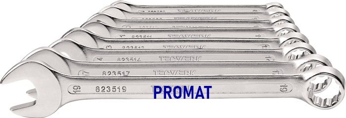 PROMAT Ring-Maulschlüssel-Satz 12 tlg. SW 10-32 mm