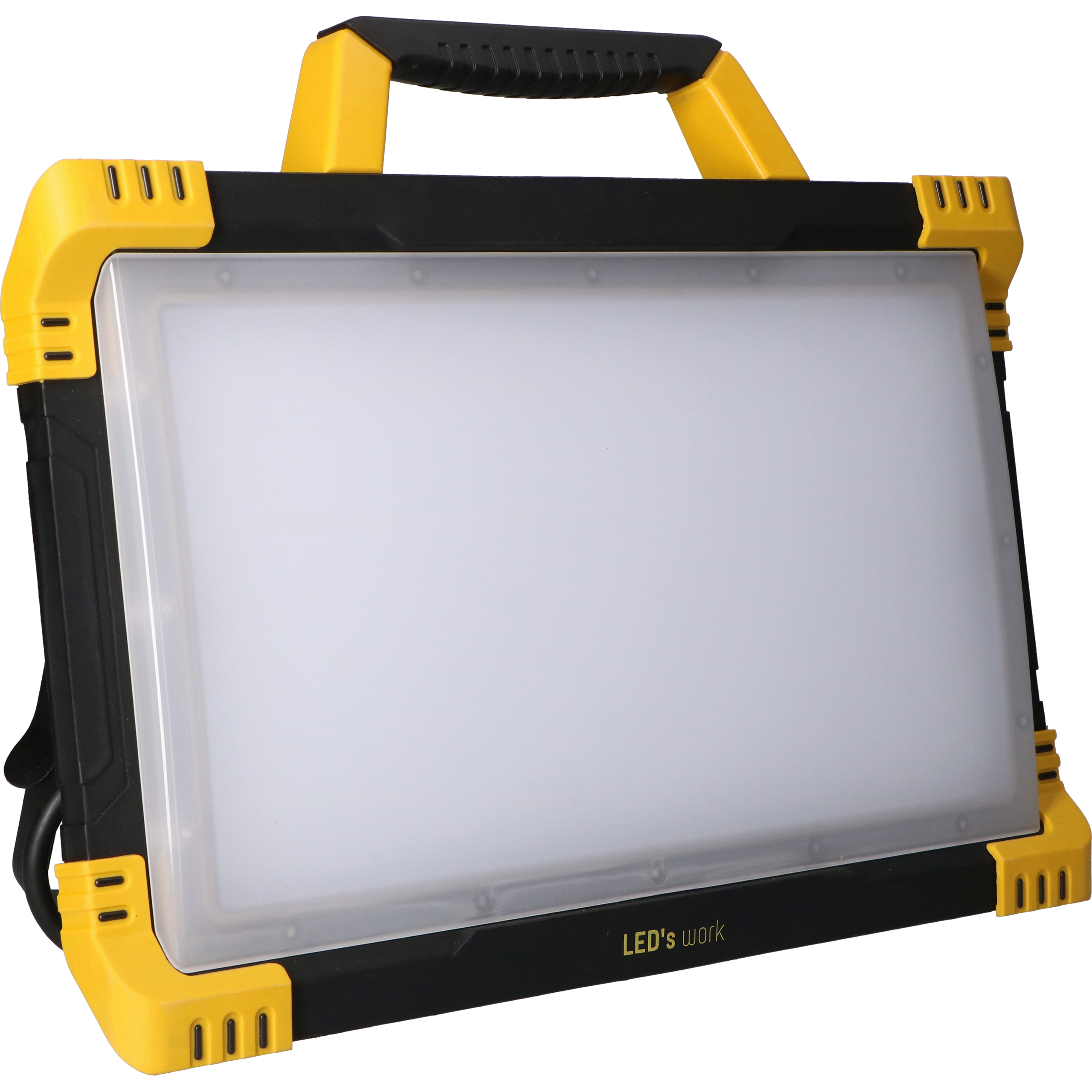 SHADA LEDs work Arbeitsleuchte 80W 4000K IP54 9200 Lumen mit 2 Steckdosen