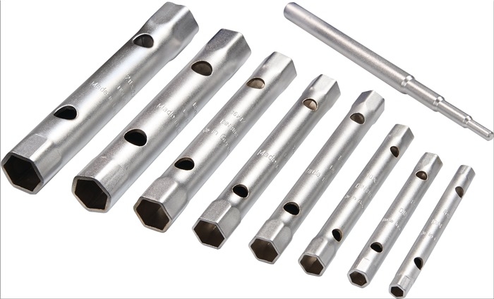 PROMAT  Rohrsteckschlüsselsatz 8-teilig 6-22mm CS35 in Rolltasche