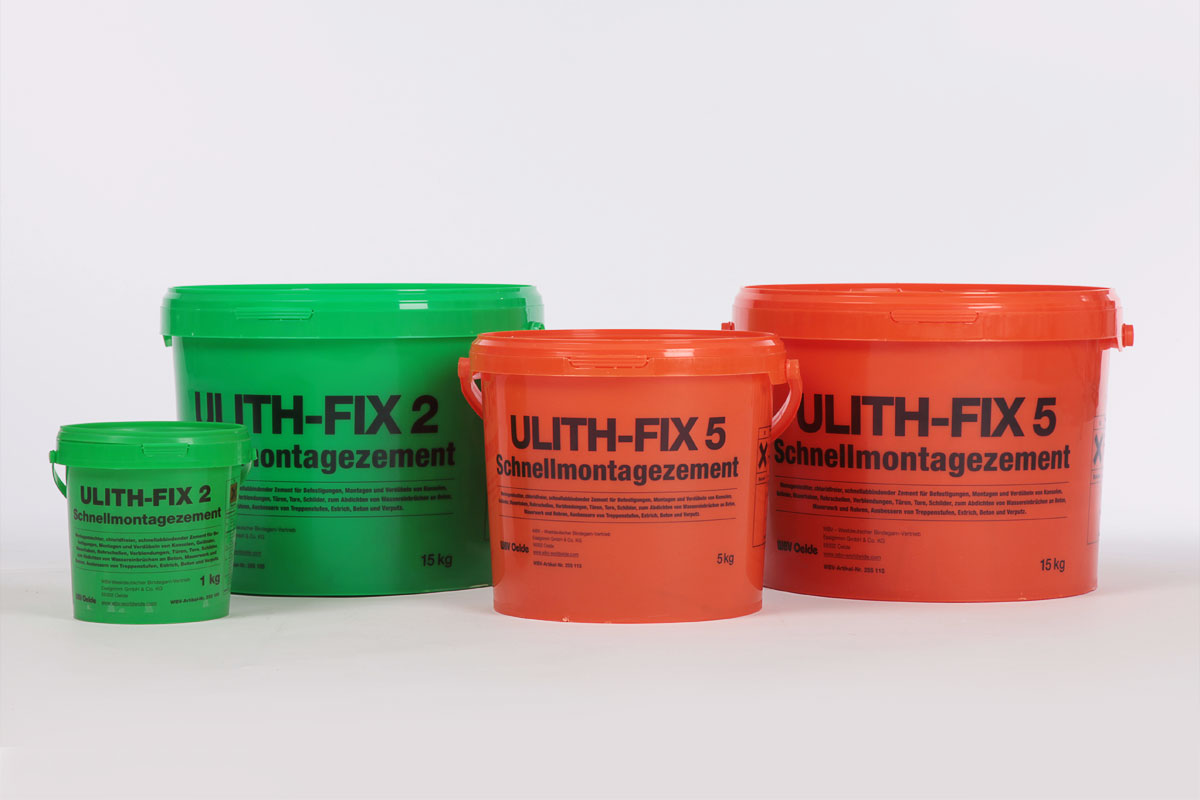 Ulith Fix5 Schnellmontagemörtel 1 kg/ 5kg / 15kg Eimer