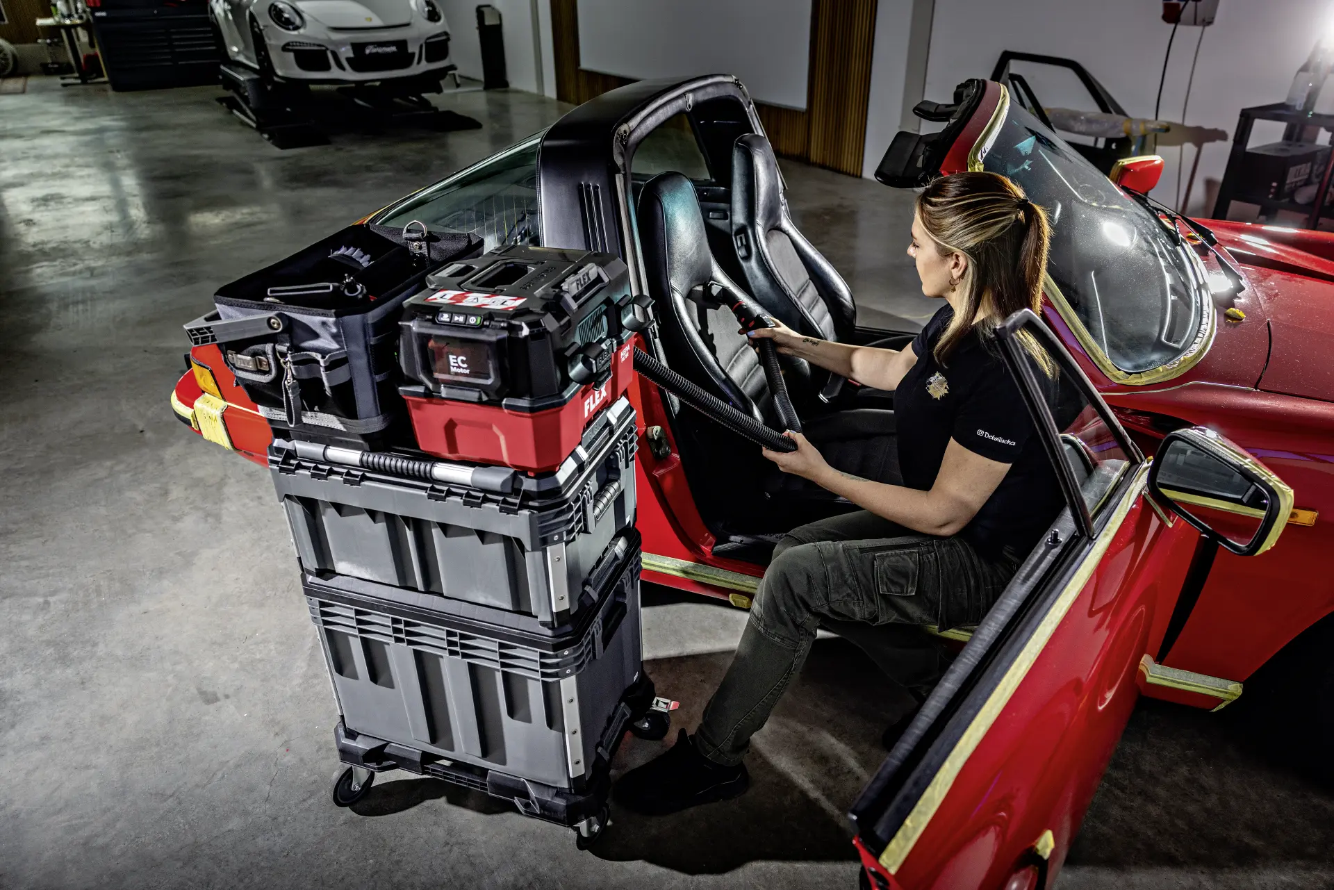 FLEX 18V Akku-Sauger VC 9 LMC 18 RC (Nass & Trocken) mit Funkfernbedienung