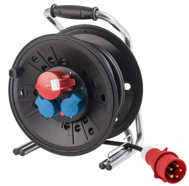 Kabeltrommel VARIO-Line 400V 25m IP44 Zulas. H07RN-F 5G2,5 Gummikabel