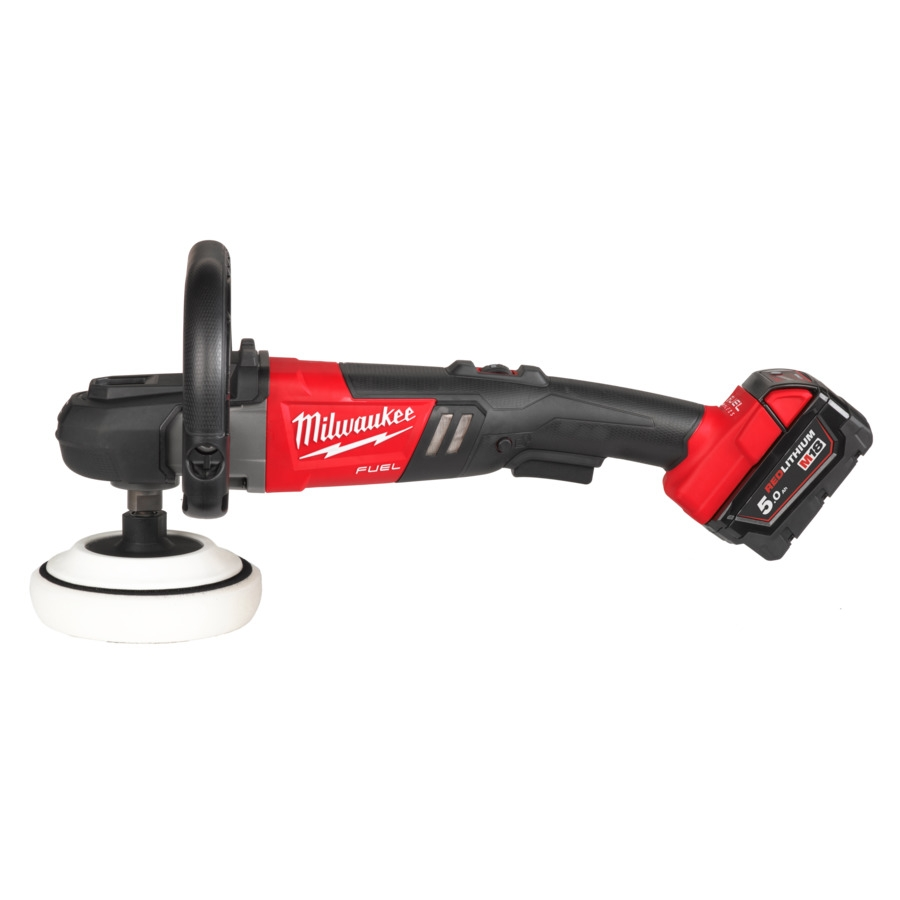 Milwaukee M18FAP180-502X FUEL Akku-Polierer / 2x18V / 5Ah Akku / HD-Box