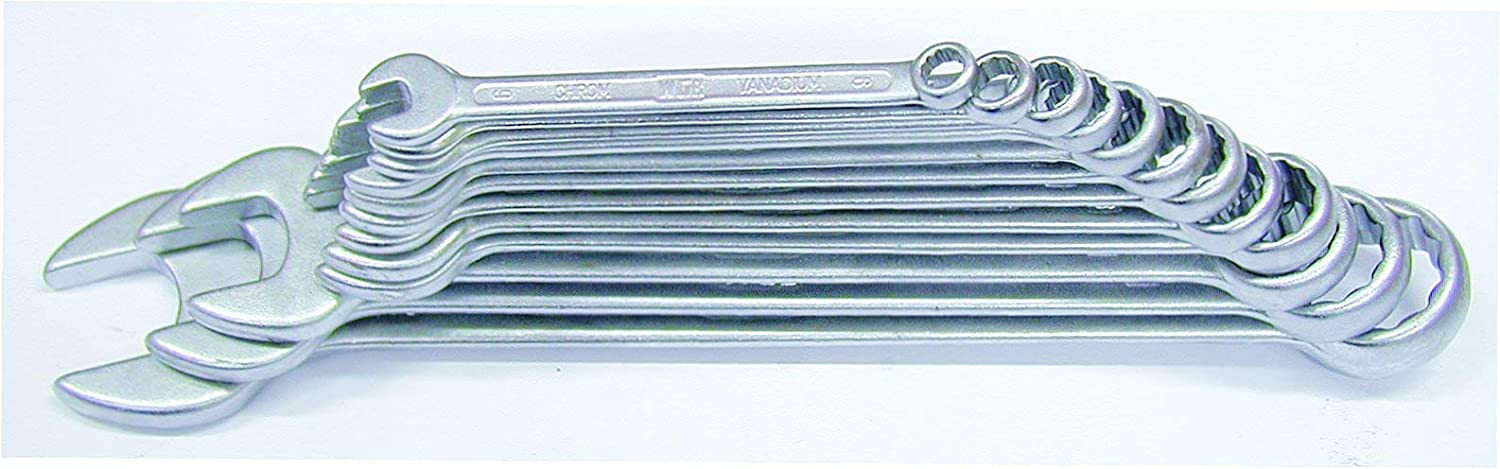 WGB Basic+ Ringmaulschlüssel-Satz 12-tlg von 6-22mm / Ring-Gabelschlüssel /Trage