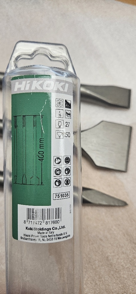 Meißelset SDS-MAX 400mm (Spitz, Flach und Spatmeiß