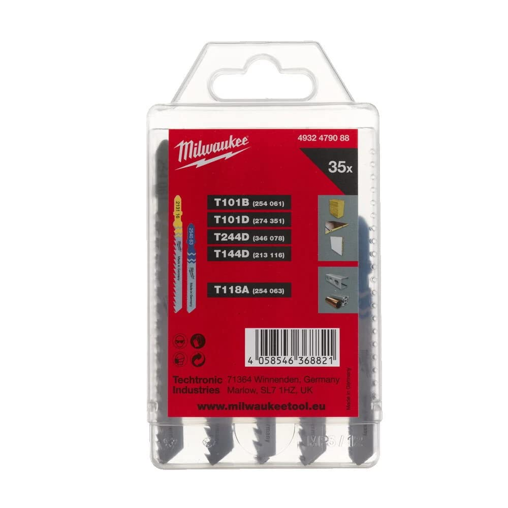 Milwaukee Stichsägeblattset 35-tlg. für Holz & Metall