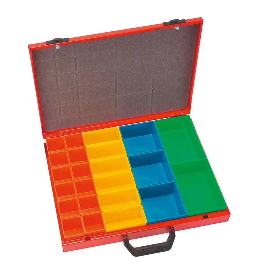 HM Müllner Sortimentskoffer mit 23 Boxen 450x345x68mm SK23