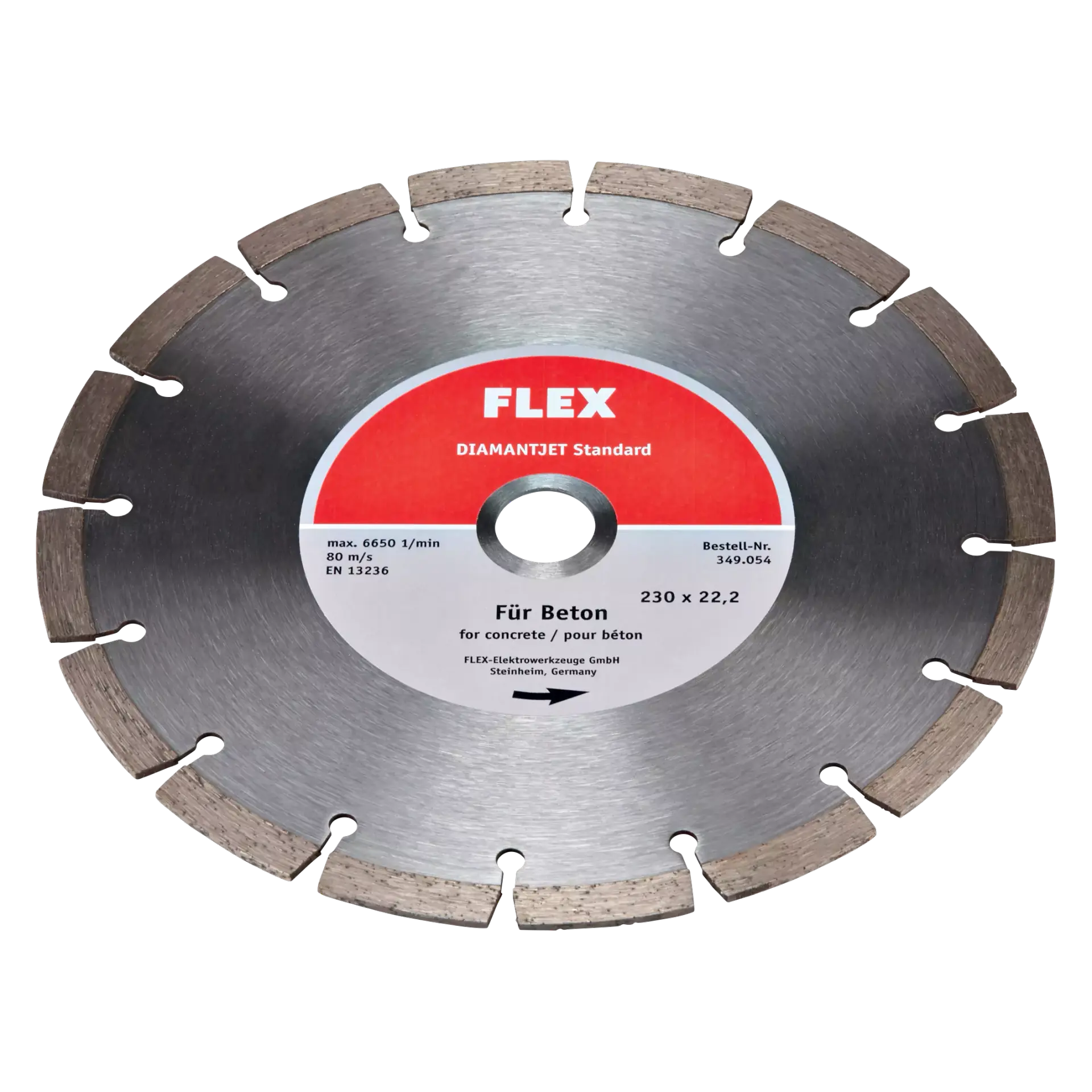 FLEX Diamantjet Diamant-Trennscheibe Standard Ø 230mm Beton (D-TCS S 230x22,2) FLEX Diamantjet Diamant-Trennscheibe Standard Ø 230mm Beton (D-TCS S 230x22,2)