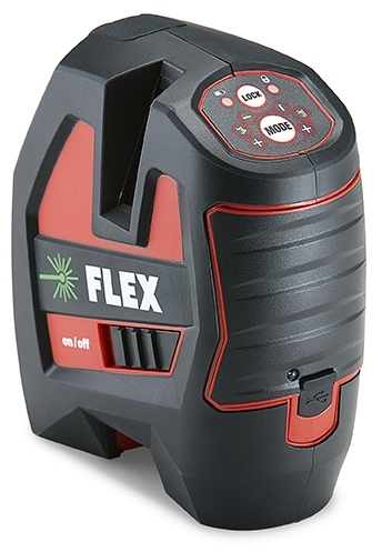 FLEX ALC 3/360-G/R 10.8 Set 360° Kreuzlinien-Laser mit Empfängermodus