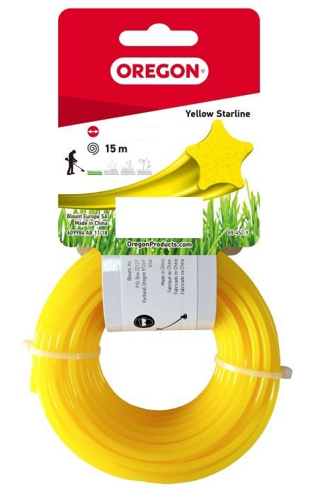 Oregon Starline-Faden Gelb 2,7 mm x 15 Meter