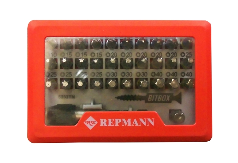 REPMANN Bitsortiment 32-tlg. PZ/PH/TX farbig #5032TN (rot)