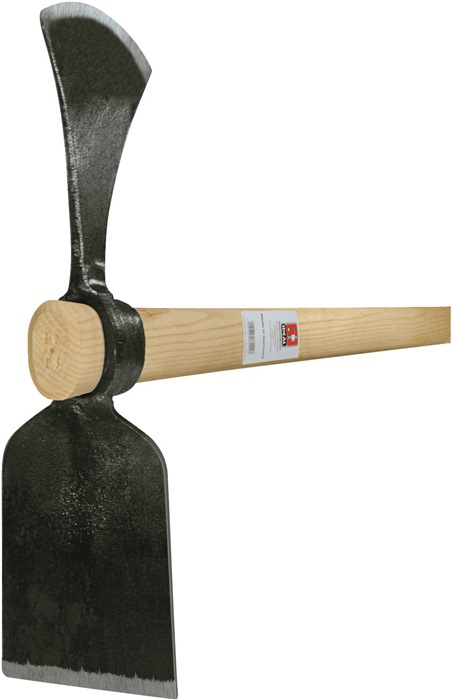 Wiedehopfhacke IDEAL geschmiedet, mit Eschenstiel Gewicht 1800 g Wiedehopfhacke IDEAL geschmiedet, mit Eschenstiel Gewicht 1800 g