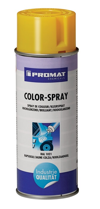 Colorspray rapsgelb hochglänzend RAL1021 400ml Spraydose PROMAT CHEMICALS Colorspray rapsgelb hochglänzend RAL1021 400ml Spraydose PROMAT CHEMICALS