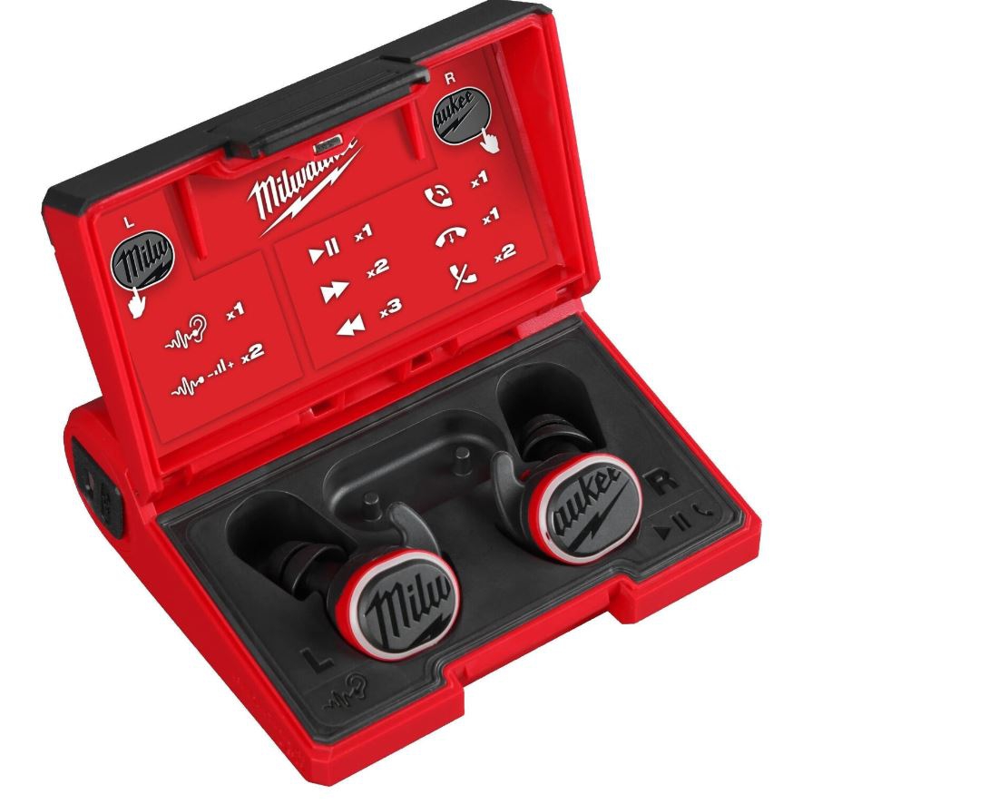 Milwaukee USB Bluetooth Kopfhörer L4RLEPB-301 inkl. RedLithiun Akku & Ladekabel