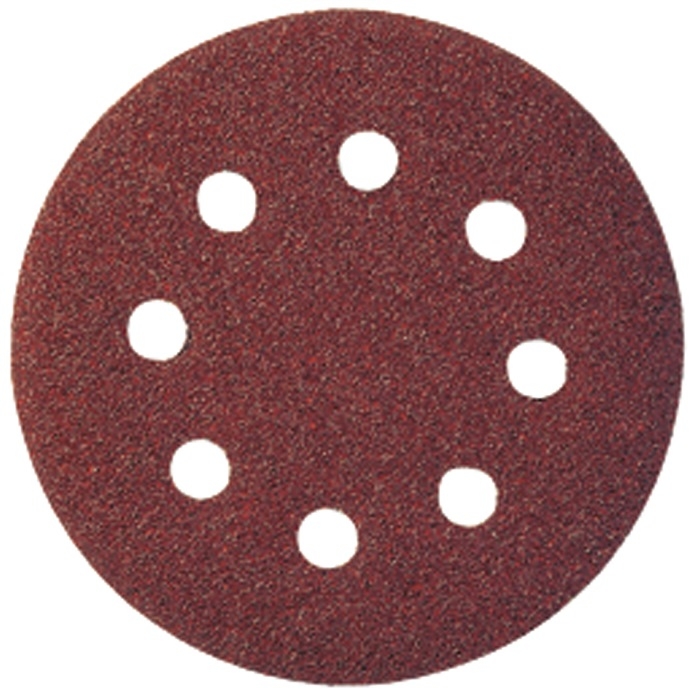 50 Stk Klett-Schleifscheibe 125mm ROT 8-Loch