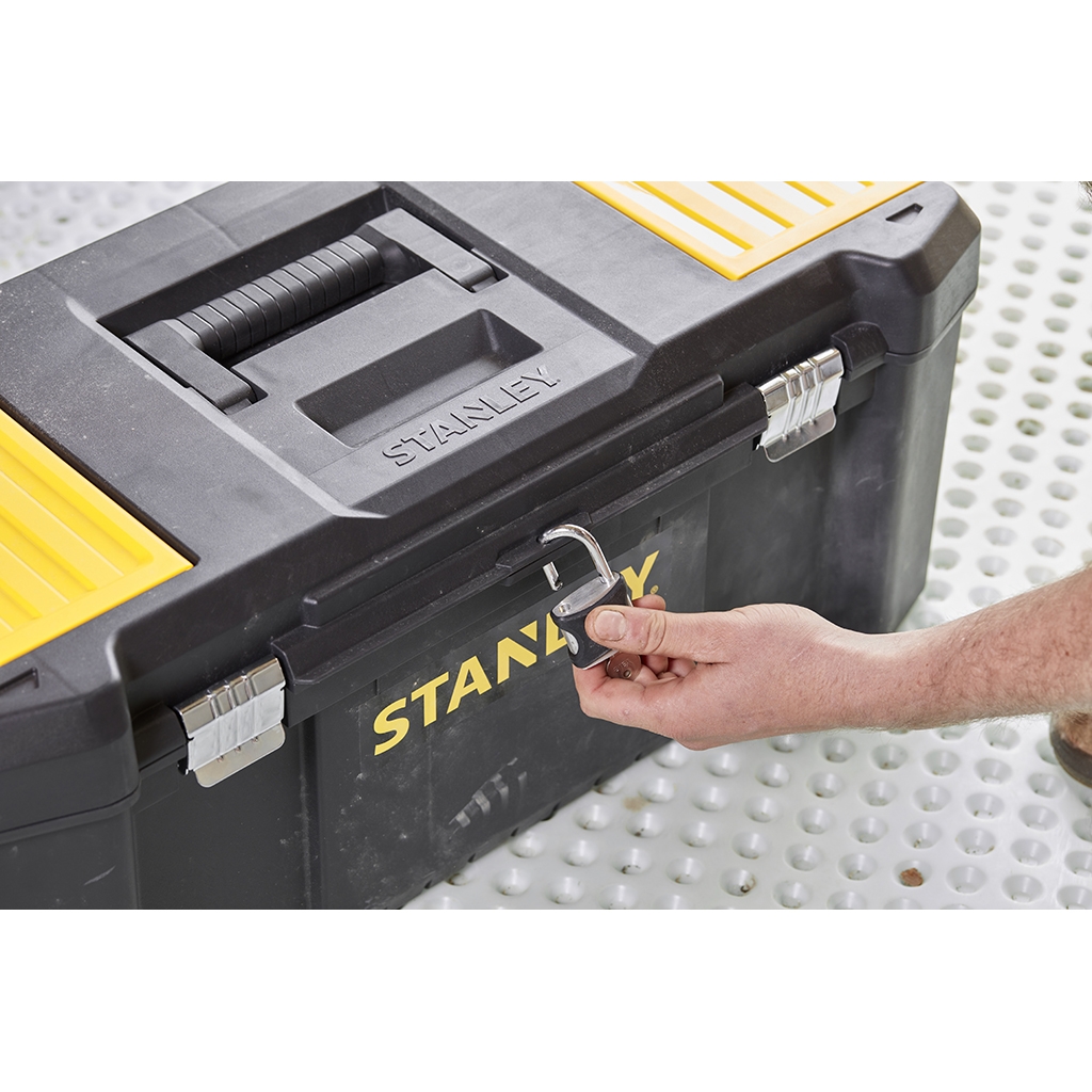 Stanley Werkzeugbox Essential 26" 66cm Metallverschluß & Organizereinlage