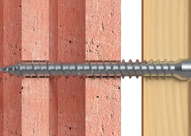 Fischer (100 Stk) Fensterrahmenschraube FFSZ 7,5x152