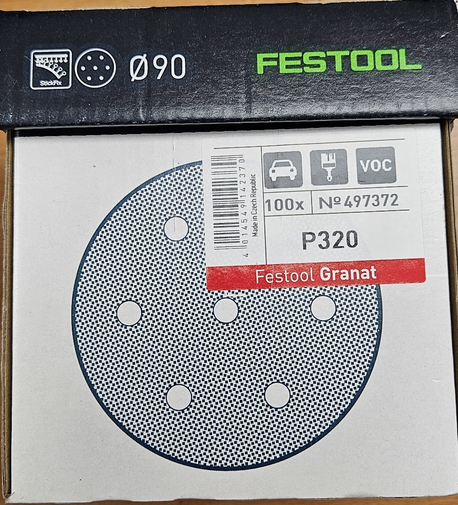 Festool Schleifscheibe STF D90/6 P320 GR/100 Grana