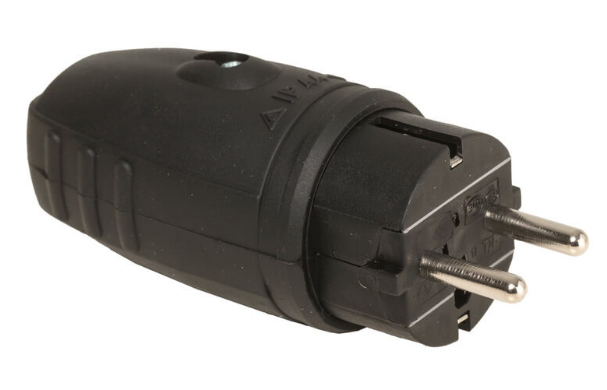 Gummi-Stecker Schuko IP44 230V