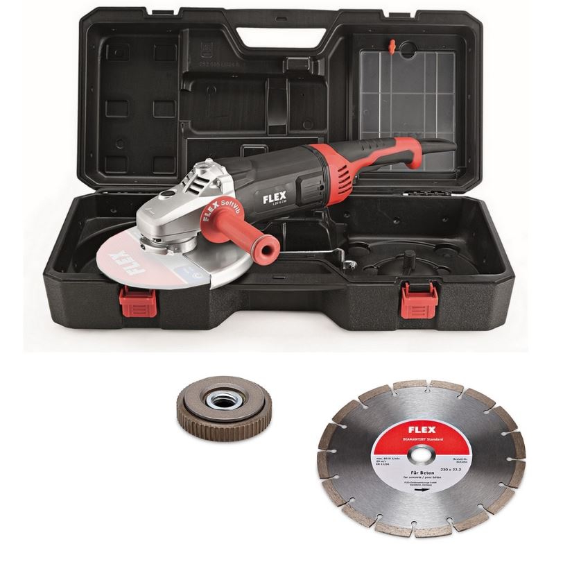 FLEX Winkelscheifer L26-6 230 TK-S Diamantjet im  Koffer +Diamantscheibe 230mm