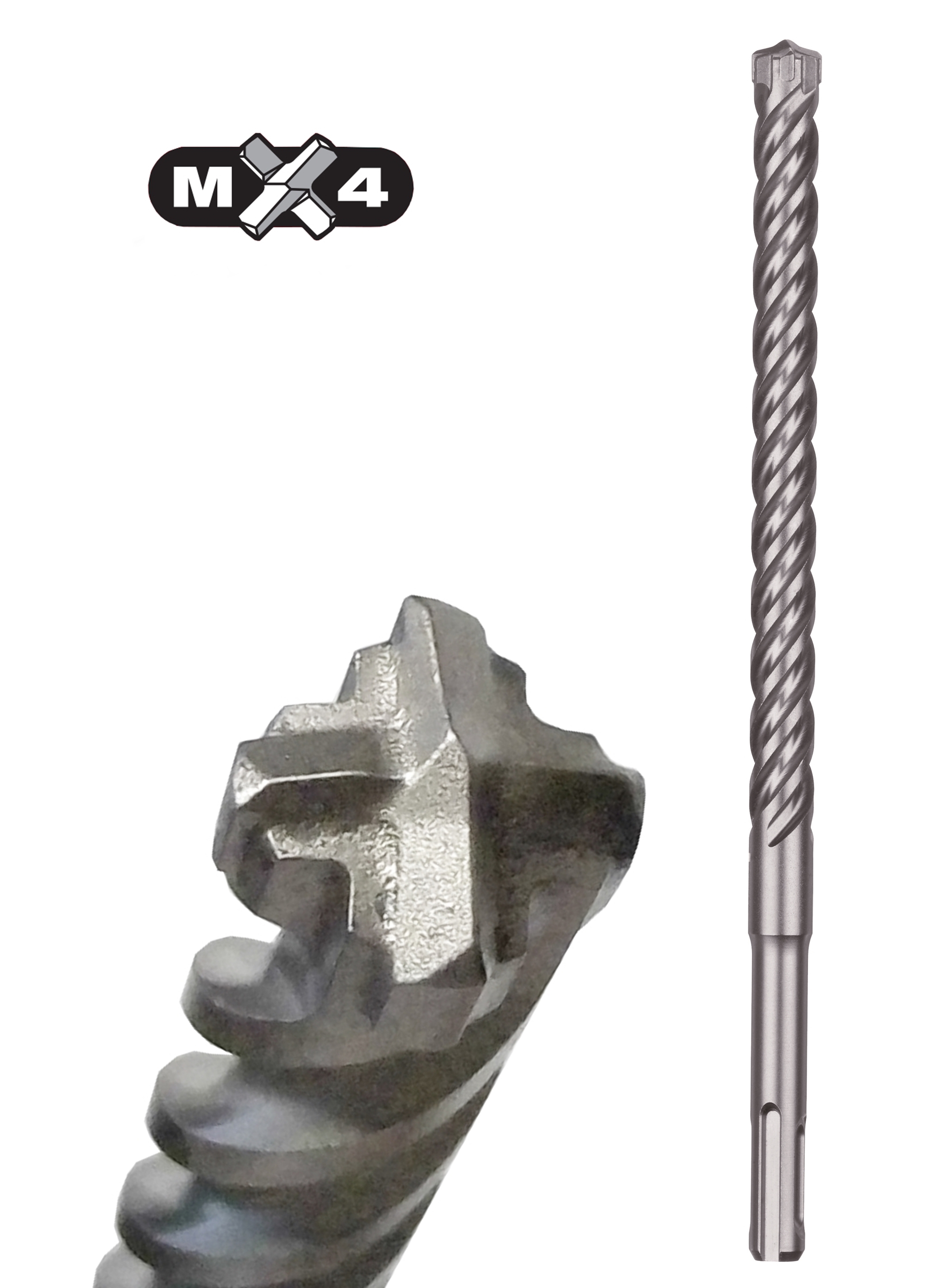 Milwaukee  8 x 100 x 165 mm Hammerbohrer MX4 SDS-plus (4-Schneiden)