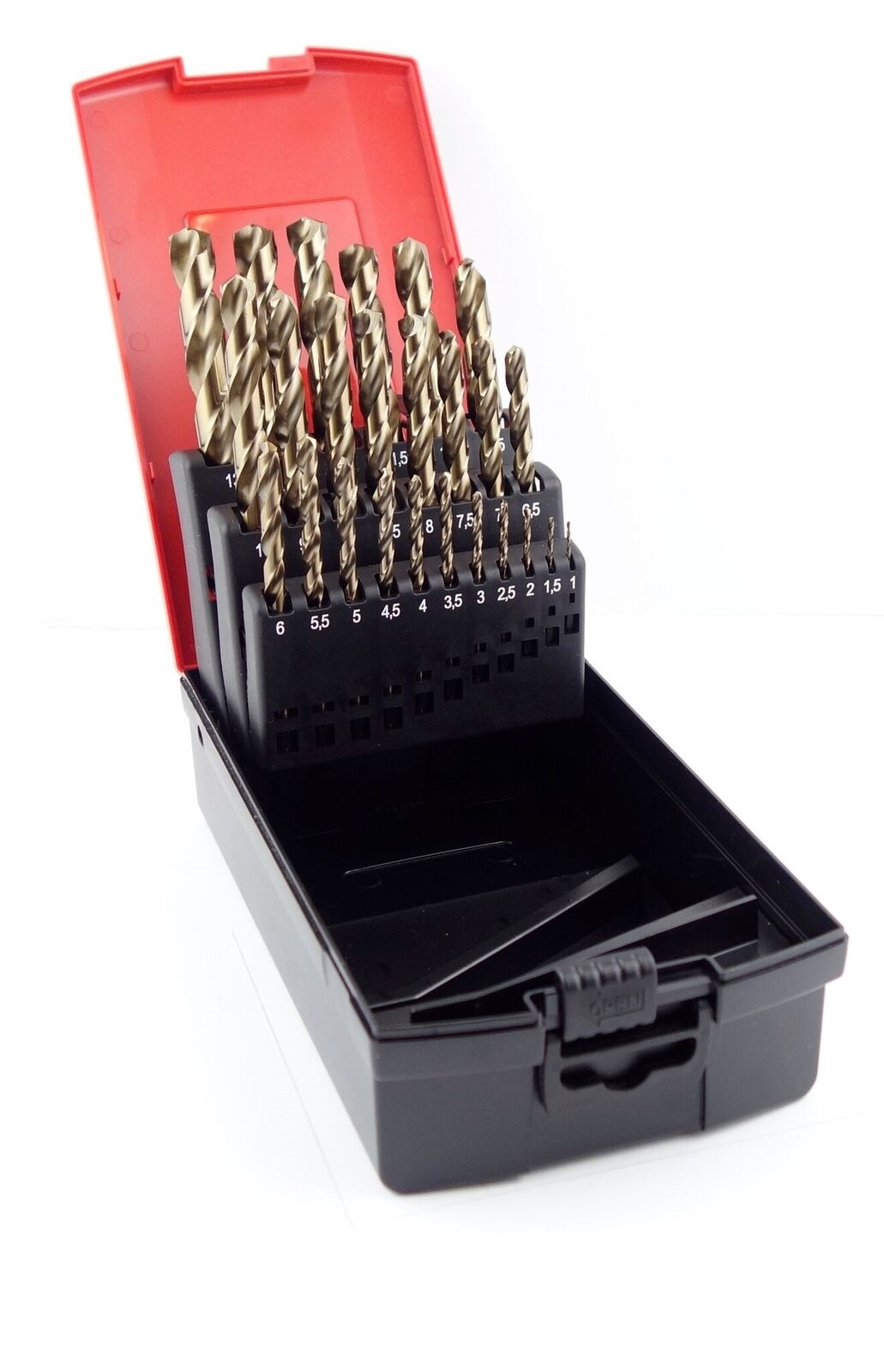 HSS-Co Spiralbohrersatz 25tlg Rosebox Ø1-13mm x 0,5mm