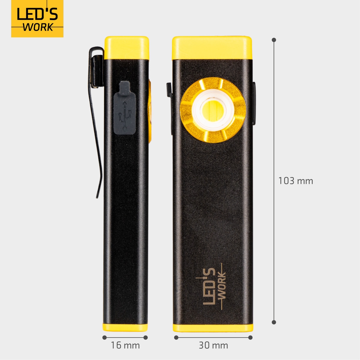 SHADA LED Akku-Mini Pocket-/Taschenlampe Light 800 (500lm +800lm Boost)