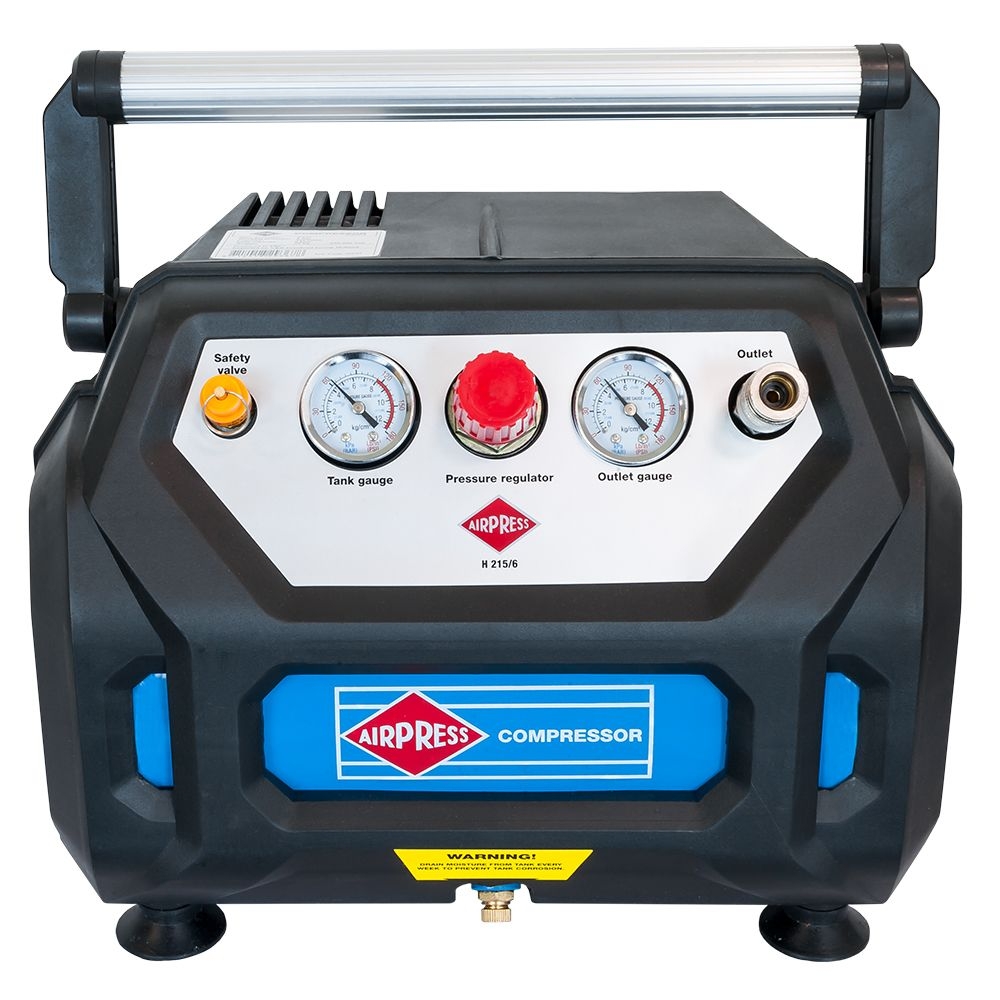 Airpress Kompressor H215-6 ölfrei / 6 Liter Kessel