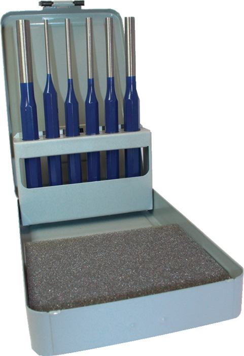 PROMAT Splintentreibersatz 6tlg. 3/4/5/6/8/10mm CV-Stahl in Metallkasette