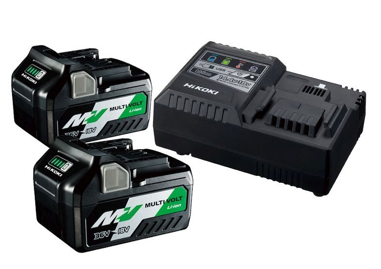 Hikoki BSL36B18x2 +UC18YSL3 36/18V Booster Pack 4,0/8,0Ah (2Akkus +Ladegerät)