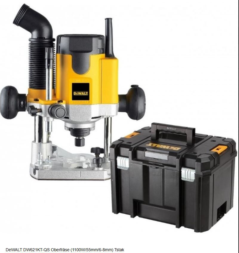 DeWalt DW621KT-QS Oberfraese 1100W Elektronik im TSTAK