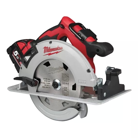 Milwaukee M18BLCS66-502X Akku-Handkreissäge 2x5,0Ah "Bürstenlos"