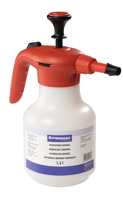 Universaldrucksprüher 1,5l FPM-Dichtung Kuntstoff-Düse PROMAT CHEMICALS Universaldrucksprüher 1,5l FPM-Dichtung Kuntstoff-Düse PROMAT CHEMICALS