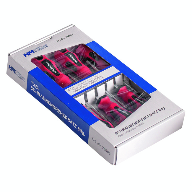 HM Müllner Schraubendrehersatz 6 tlg. TXB 10 - TXB 40 (für Torx, TX, TX-L)