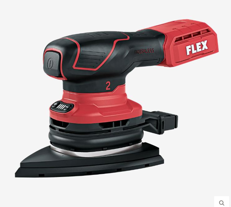 FLEX 18V Akku-Deltaschleifer ODE 2-100 18-ECC Solo/Karton (Brushless)