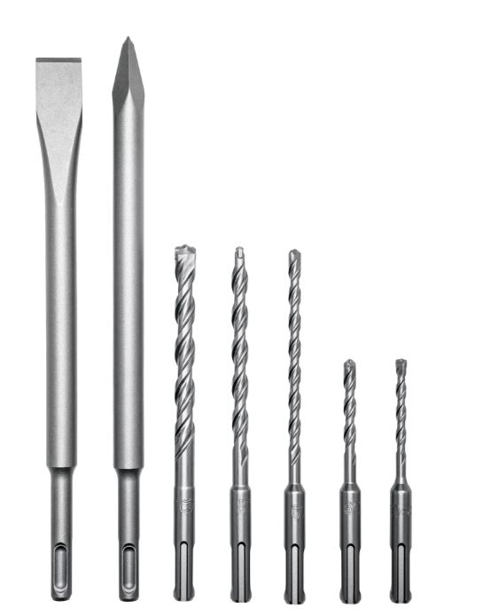 FLEX SDS-plus Meissel -& Hammerbohrer Set 7tlg.