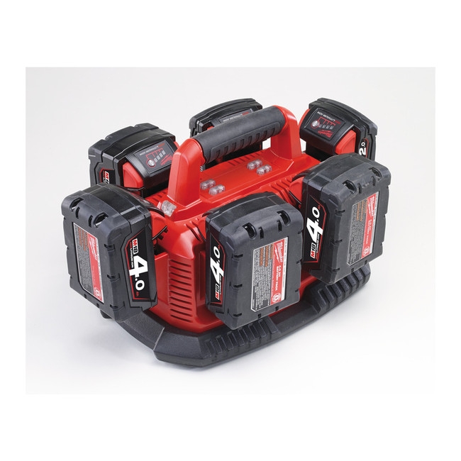 Milwaukee M18PC6 PACKOUT 6-fach Ladegerät IN2