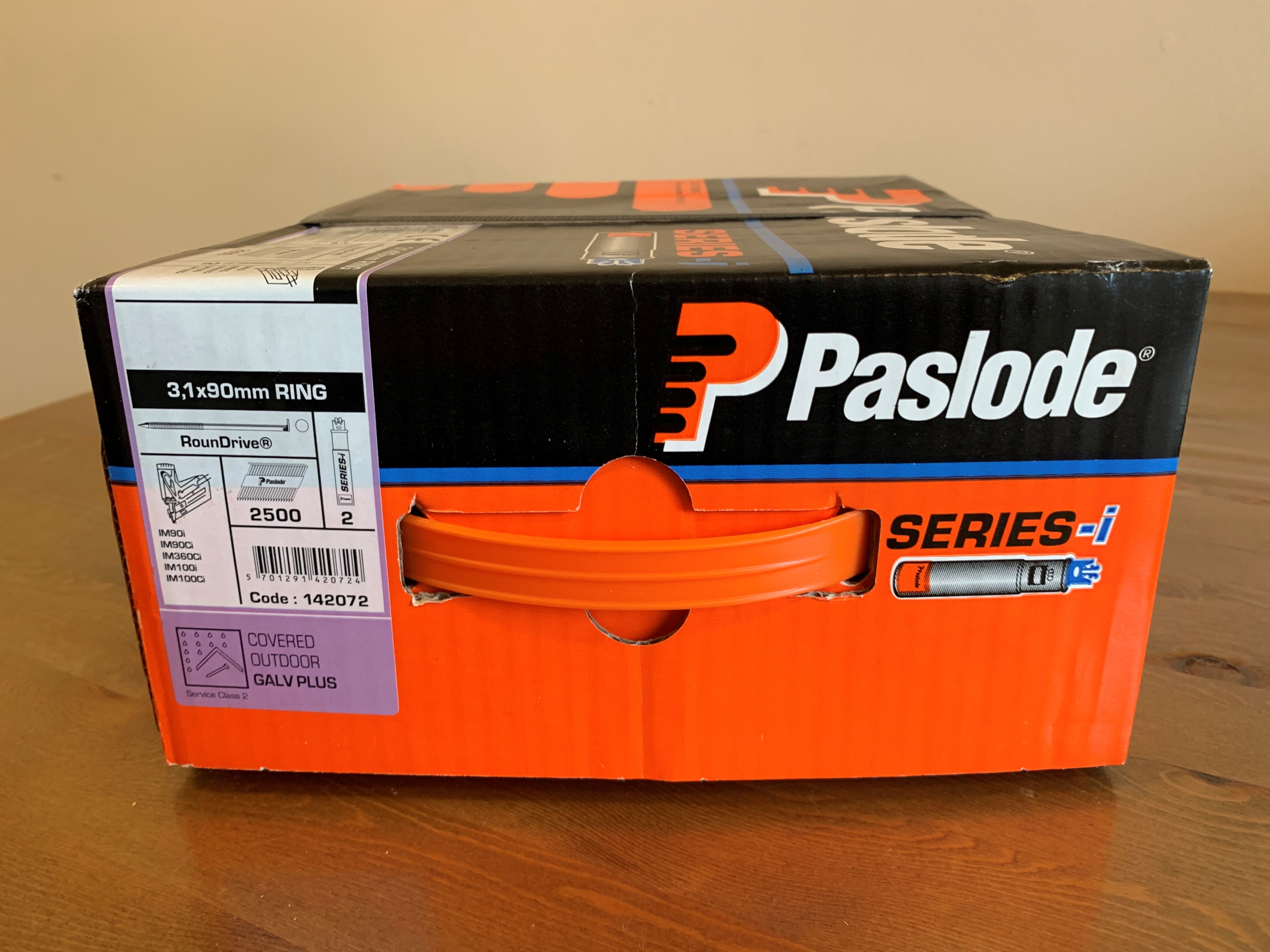 Paslode Pack IM90 3,1X90 RS Uni Galv+ Impulse Pack pap. Nägel IM90  VE=2500 St