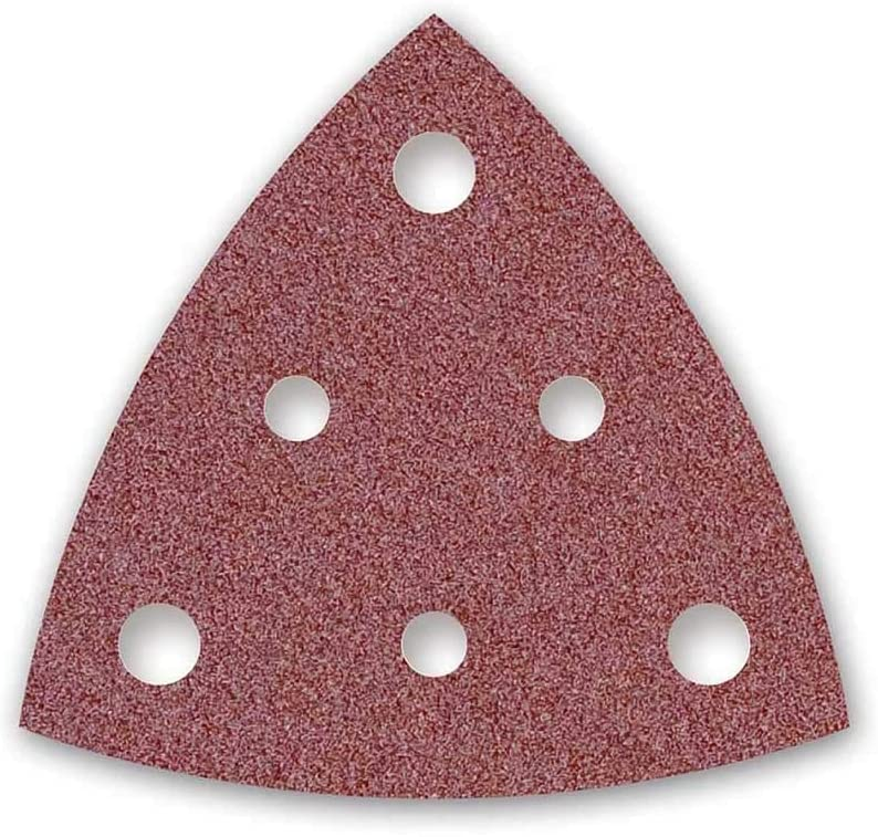 50 Stk Klett-Schleifpapier 82mm ROT 6-Loch DELTA