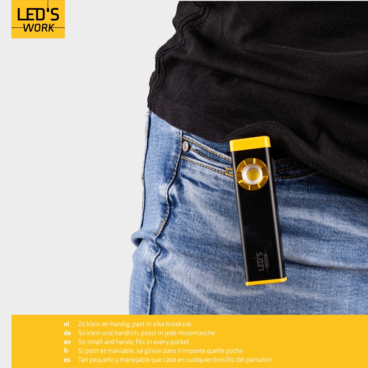 SHADA LED Akku-Mini Pocket-/Taschenlampe Light 800 (500lm +800lm Boost)