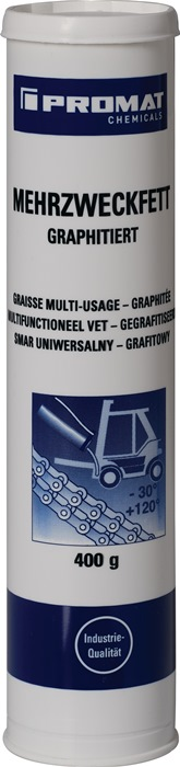 Mehrzweckfett graphitiert 400g schwarz Kartusche PROMAT CHEMICALS