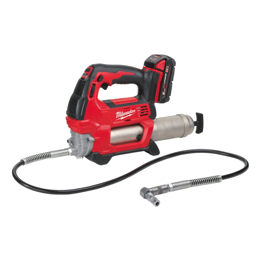 Milwaukee M18GG-201C Akku-Fettpresse 18V/1x2Ah Akku