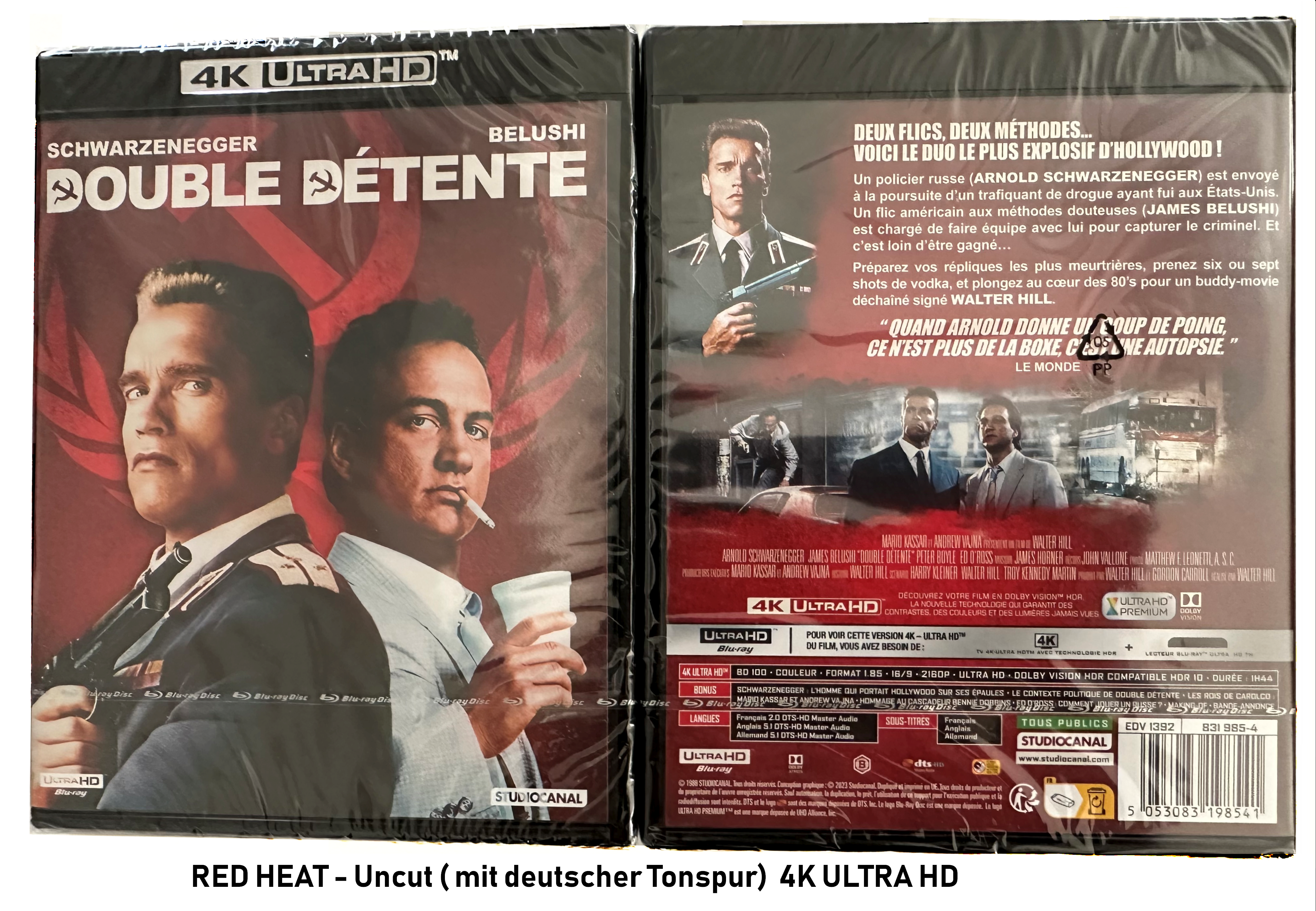 Red Heat (4K Ultra HD) deutscher Ton (Schwarzenegger & Belushi)