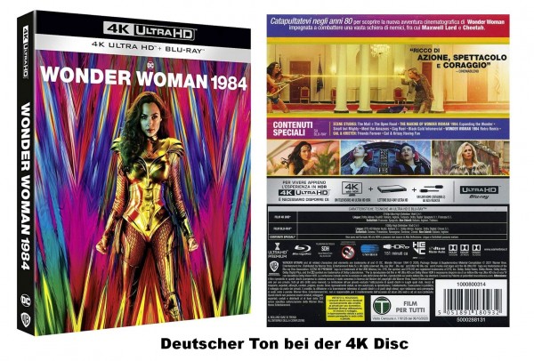 Wonder Woman 1984 (4K Ultra HD +Blu-ray) (2020) 4K Ton deutsch in Dolby Atmos
