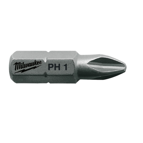 Milwaukee Standard Schrauberbit PH1/2/3 mit 25 mm (25er Pk)