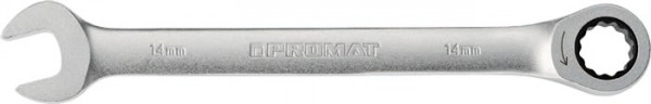 Maulringratschenschlüssel Schlüsselweite 11 mm Länge 168 mm gerade PROMAT
