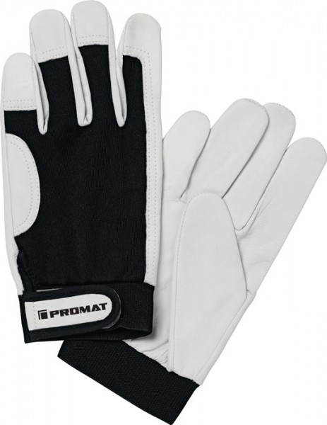 Handschuhe Main Größe 9 schwarz/naturfarben EN 388 PSA-Kategorie II PROMAT